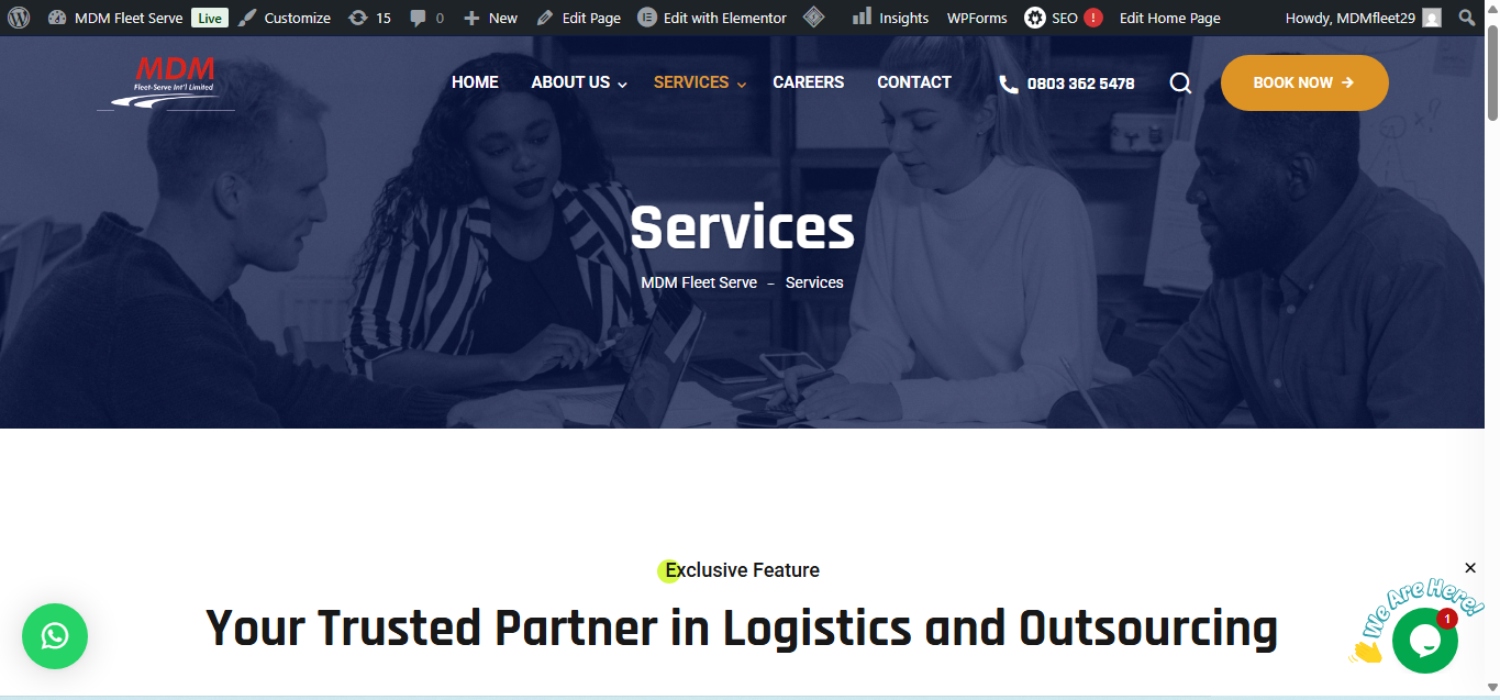Services Page